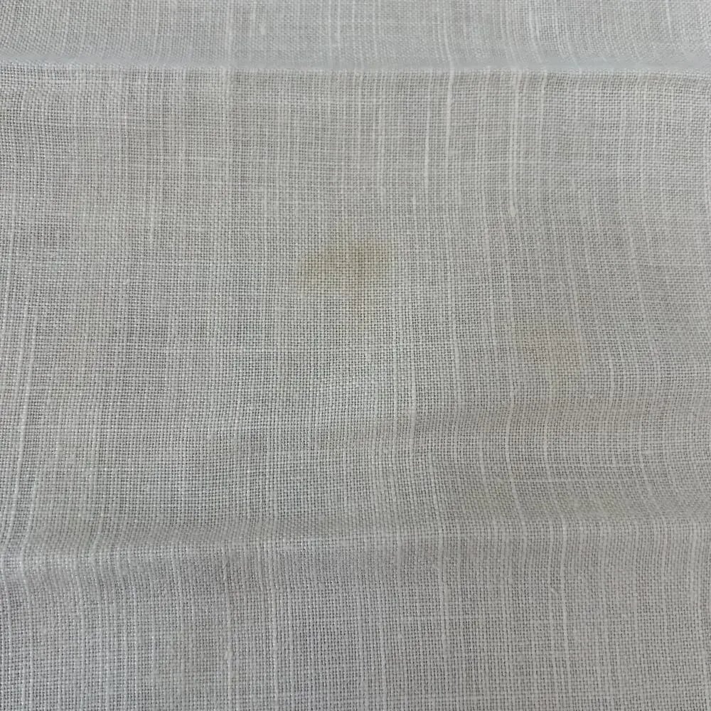 Linen Square Napkins 16 x 17 Set of 3 Cream Color w Satin Trim